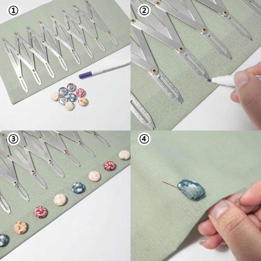 Sewing Gauge Ruler - Erweiterungslehre, Nähzubehör, abweisendes Nählineal, abweisendes Lineal,