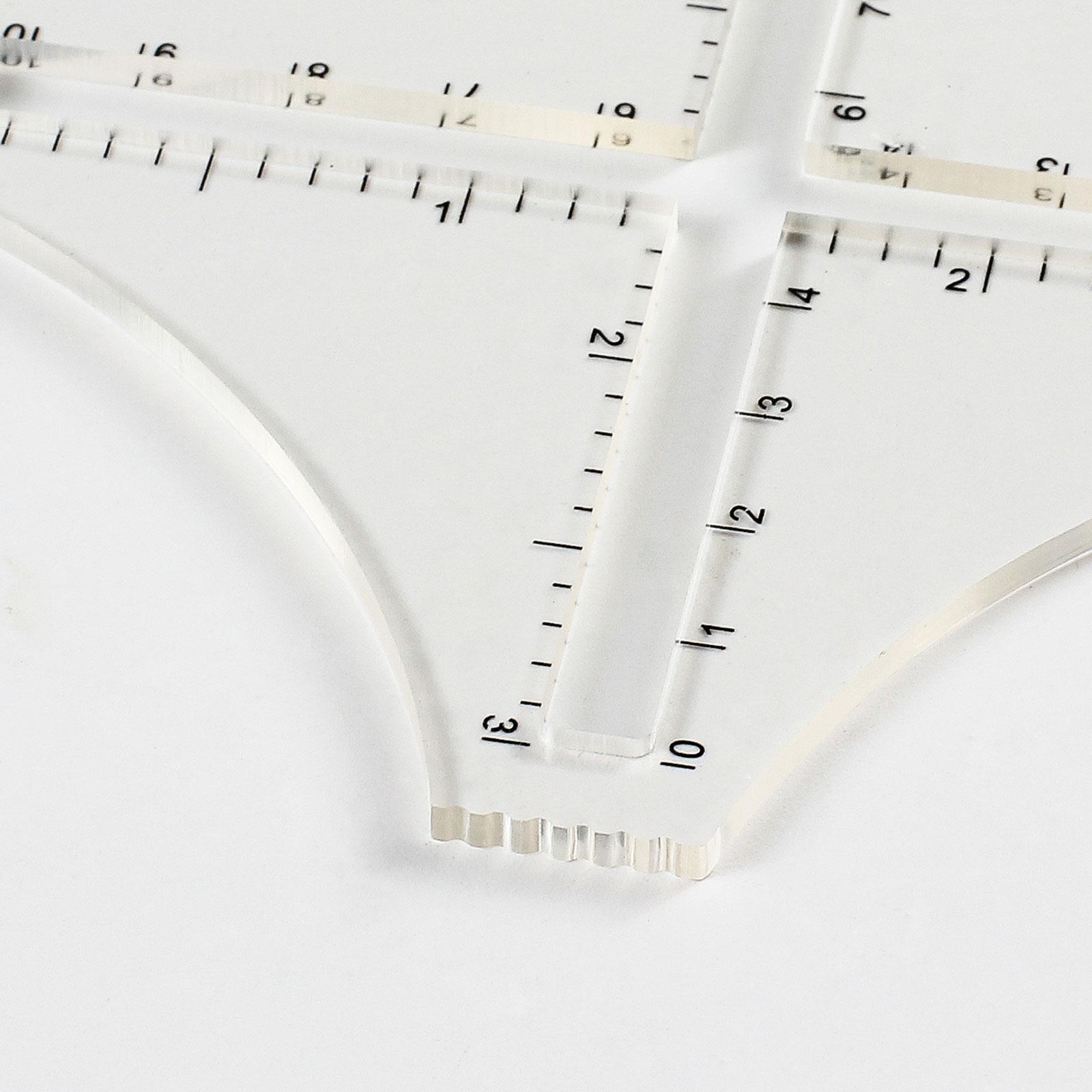 Transparentes Acryl-Strickdich – Sewing Gauge Ruler Bewertung und Preis