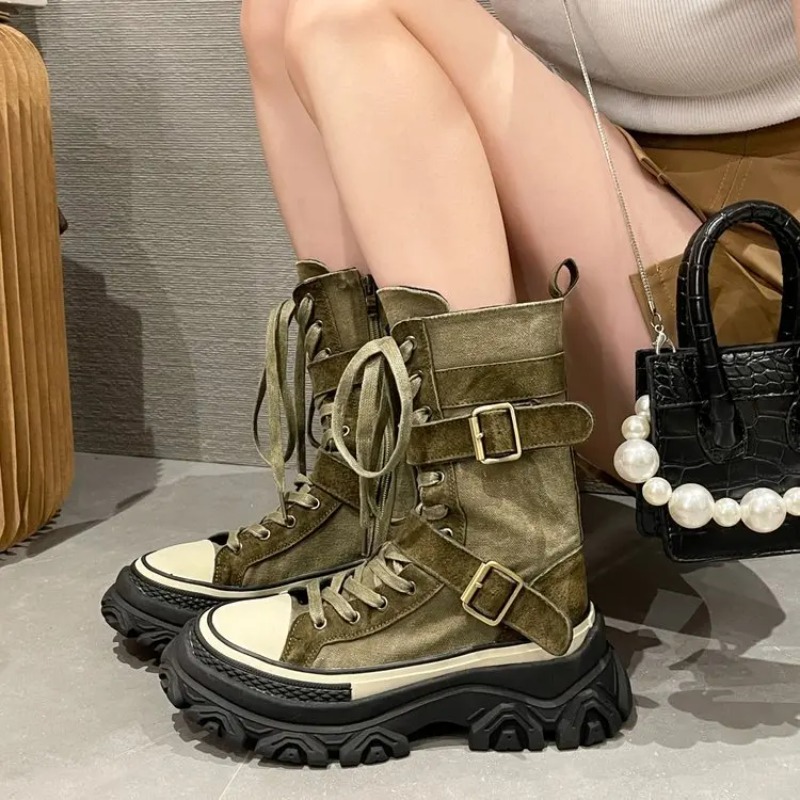 Dicke Plattform Damen Stiefel  – Sewing Latex Bewertung und Preis